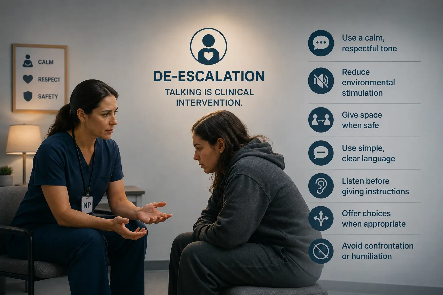 De-Escalation in Mental Health